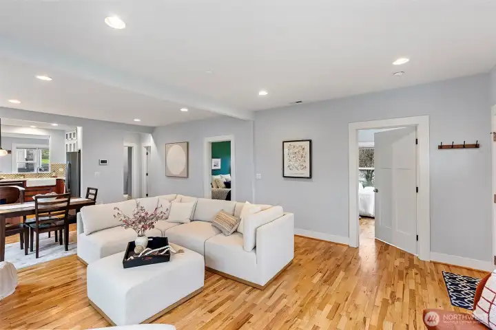 Bedroom #1 upstairs on the right and Bedroom #2 on the left