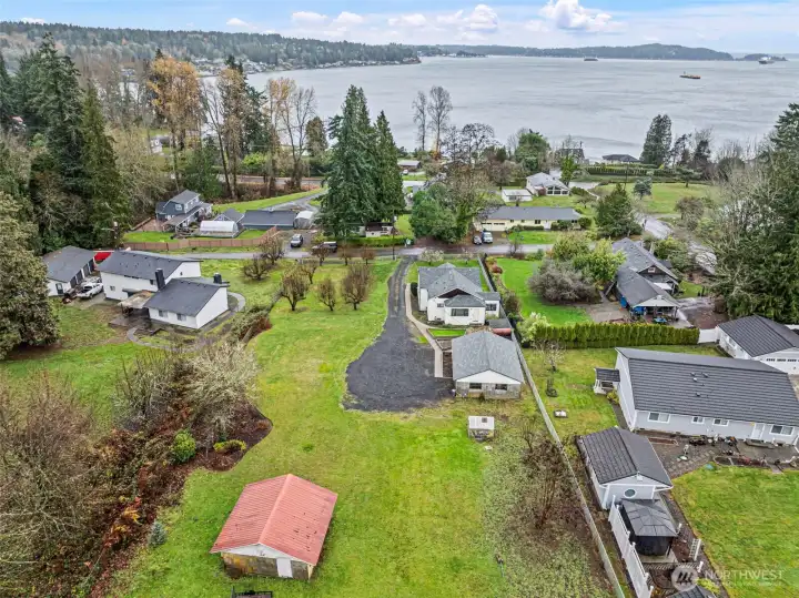Another shed in the back of this double lot property