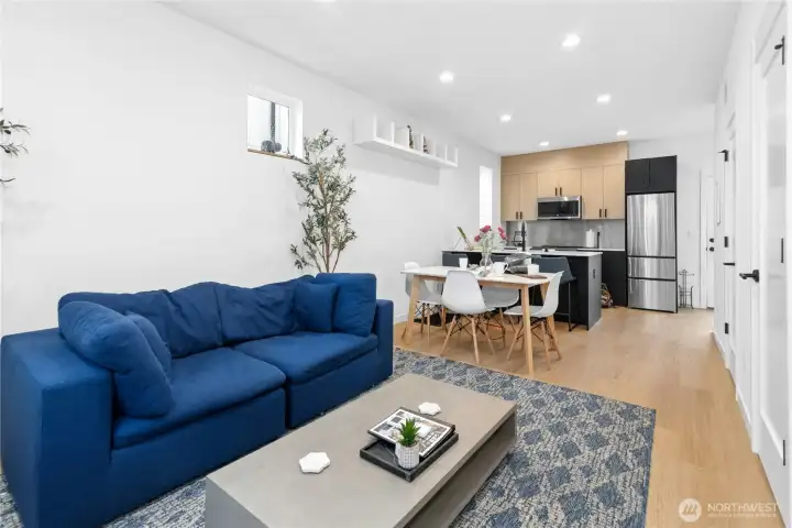 Living looking towards kitchen