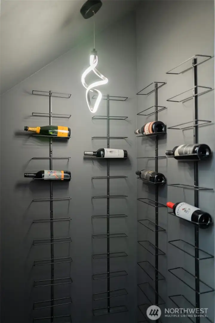 Wine Cellar under the stairs.