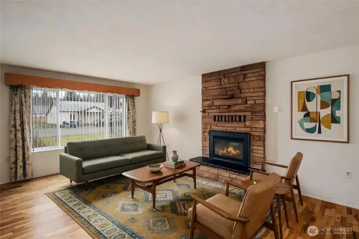 Virtually staged living room. Virtually staged living room.