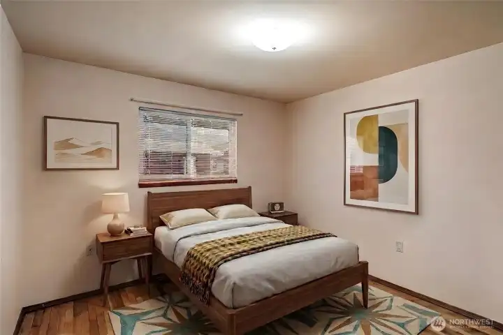 Bedroom 1 virtually staged. Bedroom 1 virtually staged.