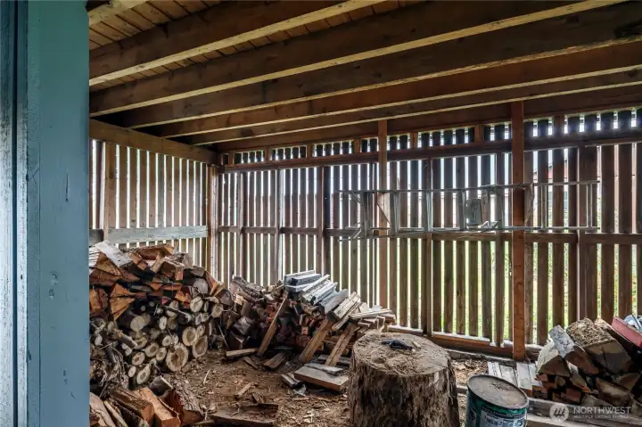 200 square foot woodshed. 200 square foot woodshed.