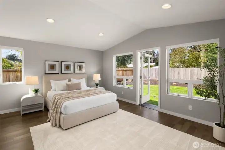 Primary Ensuite with access to yard