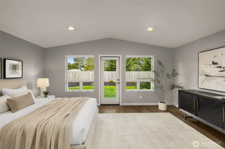 generous primary suite