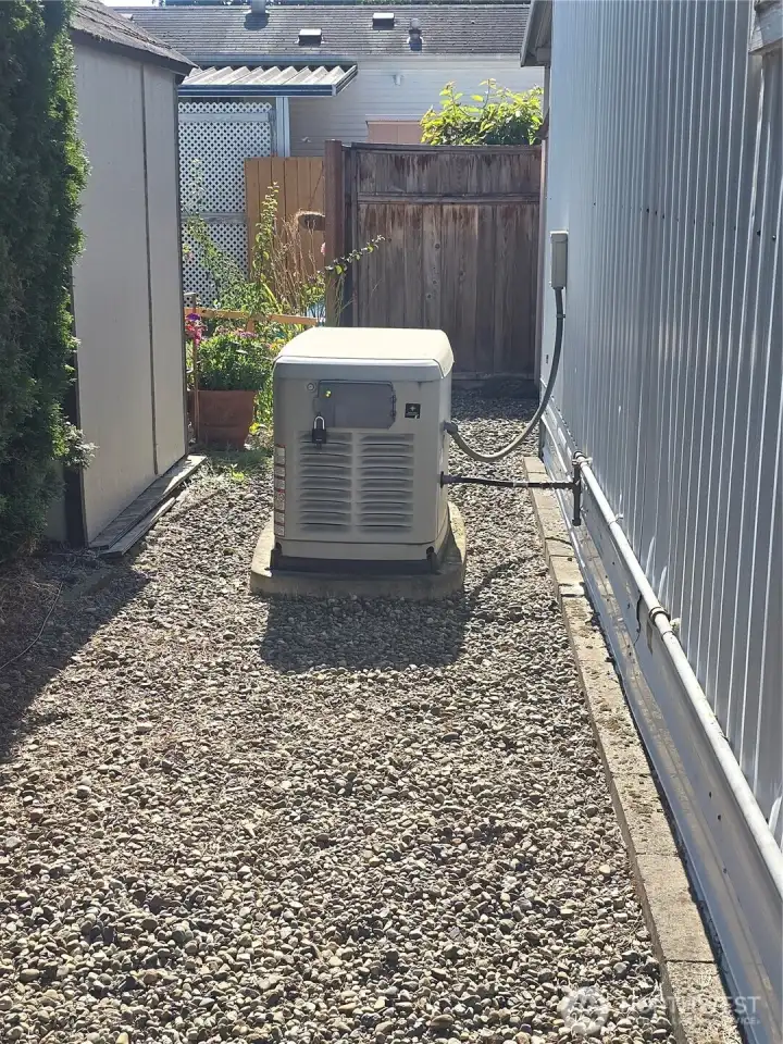 Wired for generator w/generac that stays