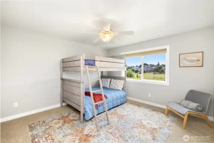 Bedroom #3 with double closets.