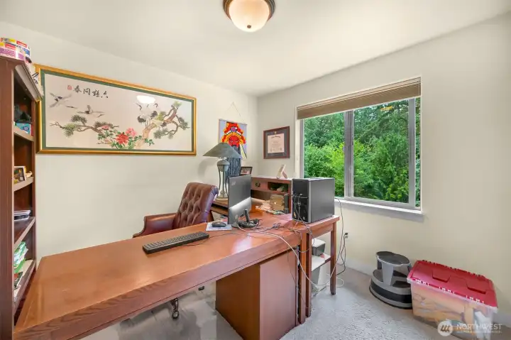 Bedroom 3, currently used as office