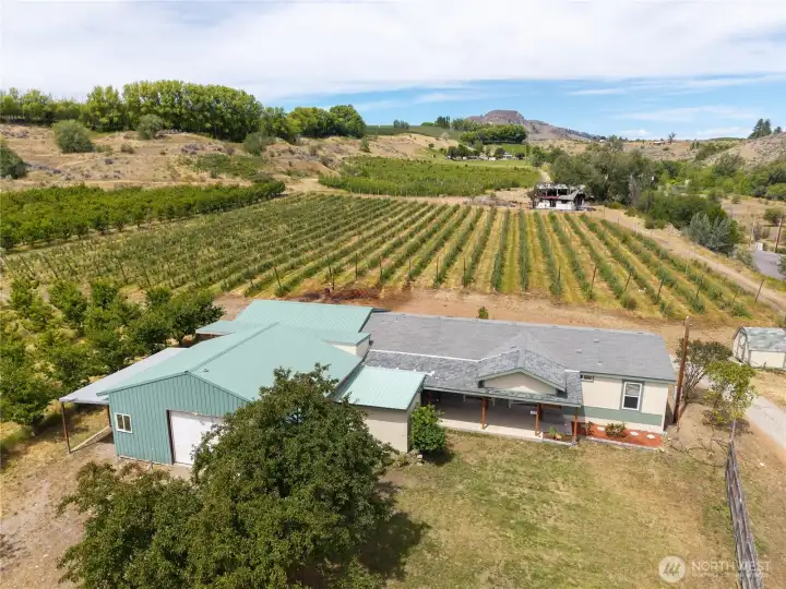 Aerial view of property