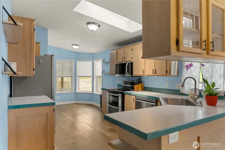 Open Concept kitchen area with breakfast nook