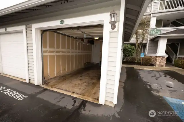 Personal Garage with opener.