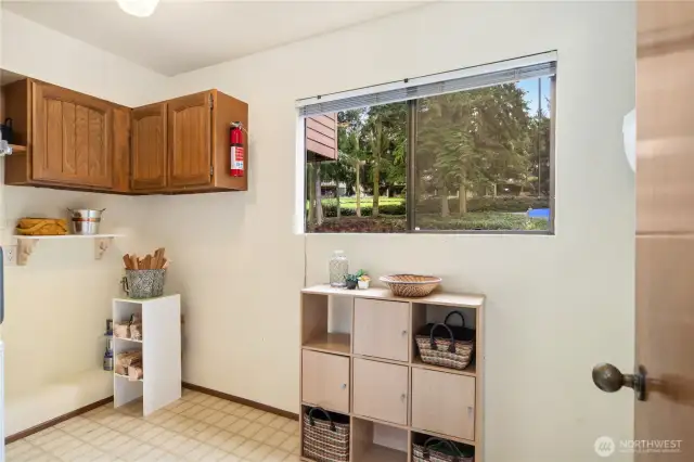Utility room to right of front door