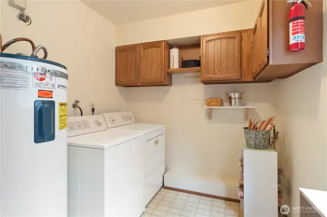 Spacious utility room