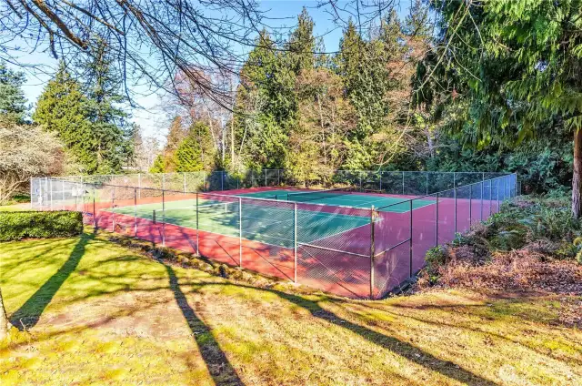 Private tennis courts