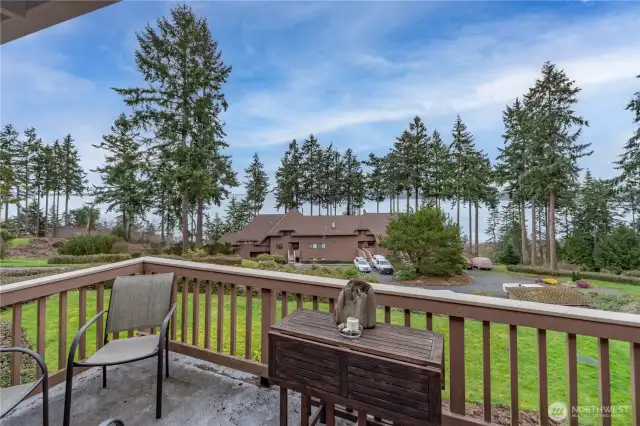 Slider off living room to private deck