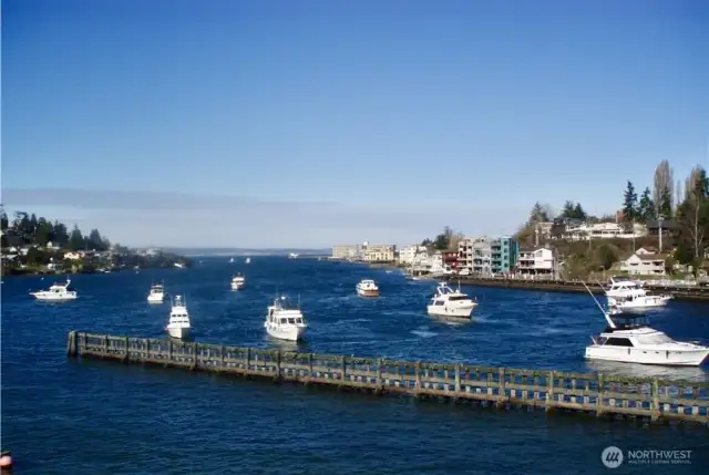 The waterfront is magical, enjoy the boat parade.