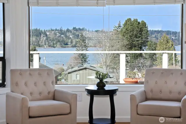 Sweet place to take in the view with your morning cup of coffee or tea.