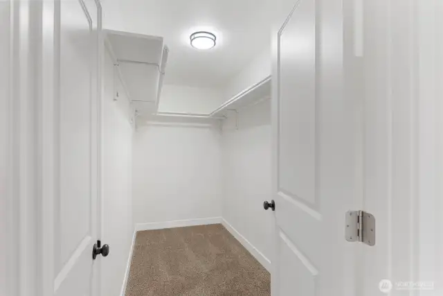 Large walk in closet and storage closet