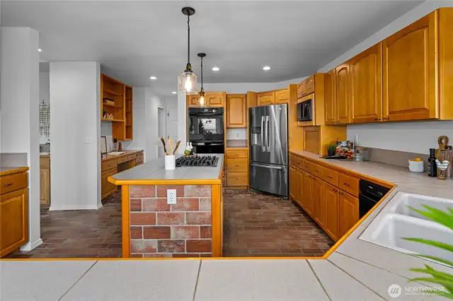 Heart of the home- this well-appointed kitchen is a welcoming space made for gathering, cooking, and memory-making.