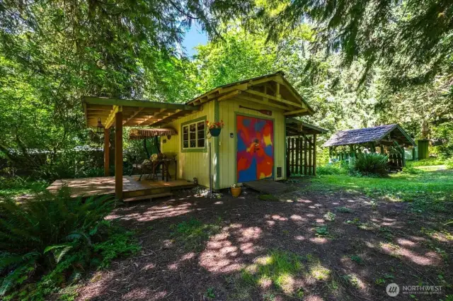 This is the battery and generator shed