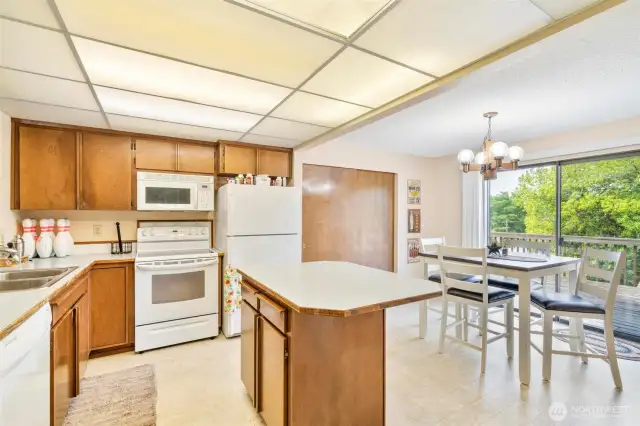 Kitchen with Island and Nook