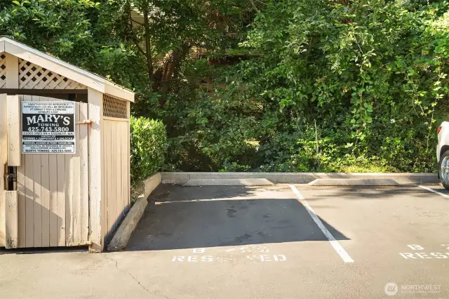 third parking space