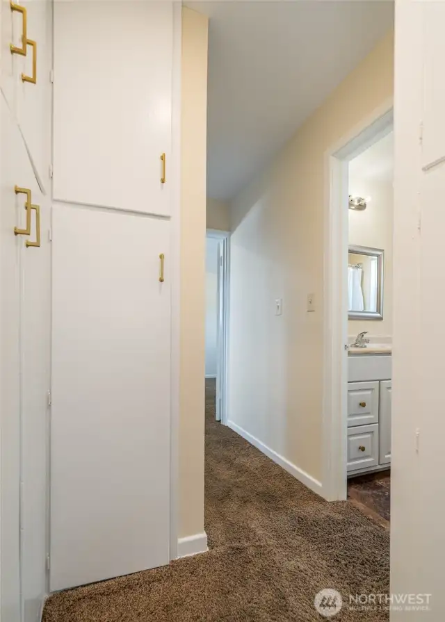 Upstairs hall - lots of storage