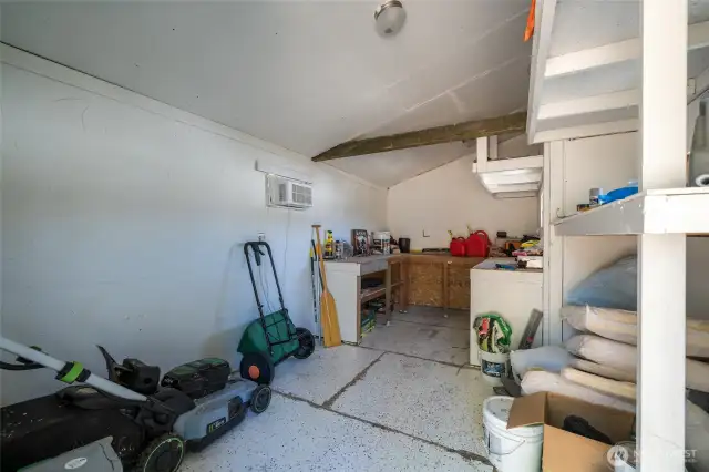 Tool shed interior