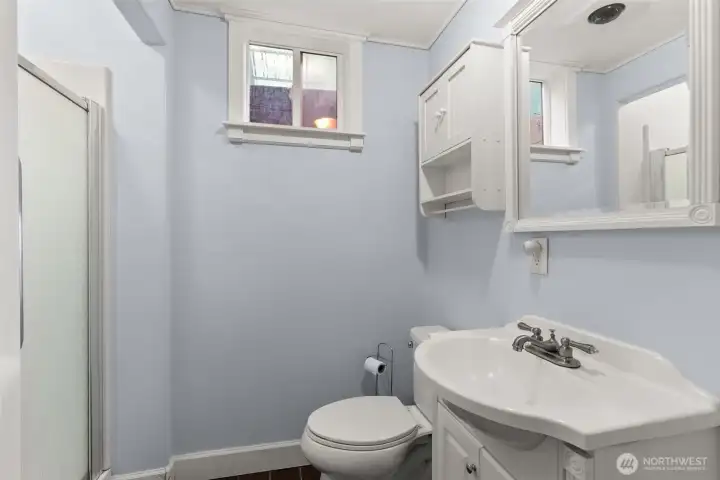 3/4 bath on lower level