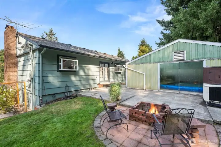 Swimming Pool and patio