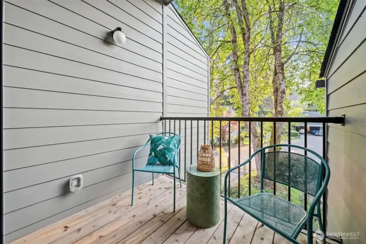 Lovely deck for relaxing and enjoying the sunset