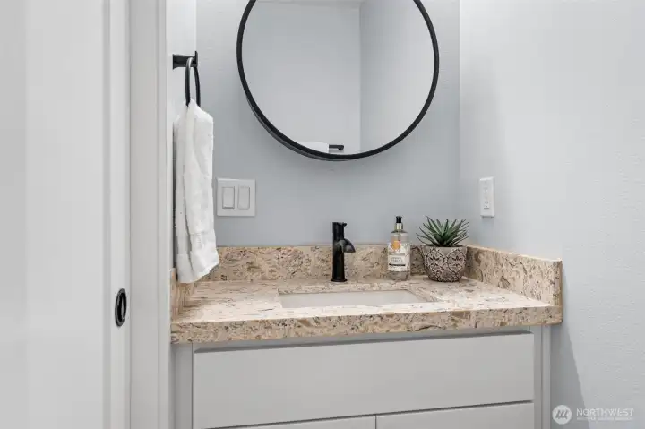 Wonderful powder room on main floor