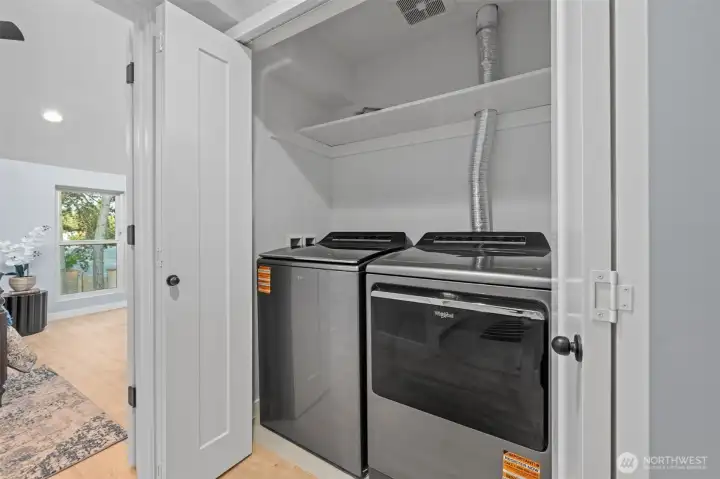 Upgraded washer and dryer - brand new!