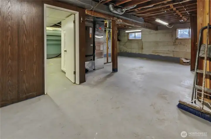 Main Residence Basement With Storage Area