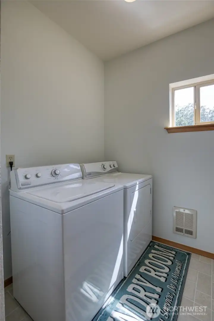 Washer and dryer are included