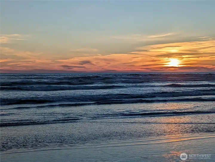 Stunning sunsets over the Pacific Ocean. Life is better at the beach!