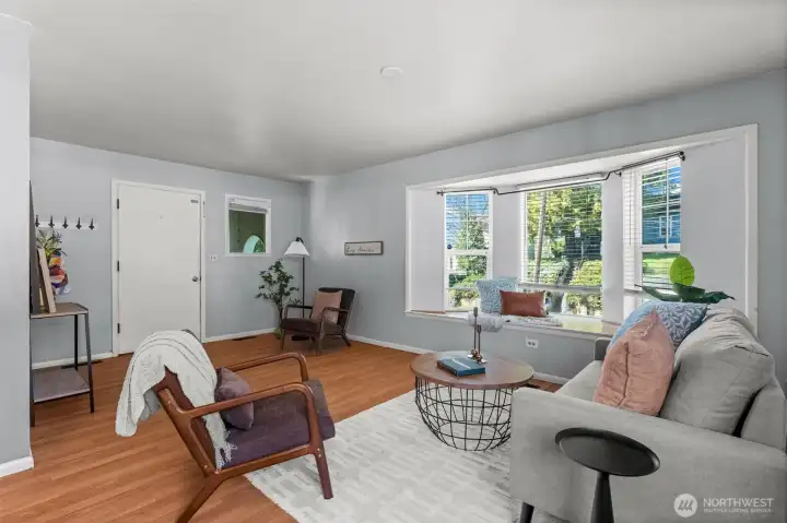 Entry and living area