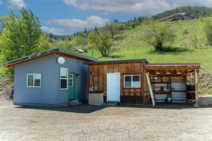 2 out buildings give you plenty of room for storage.