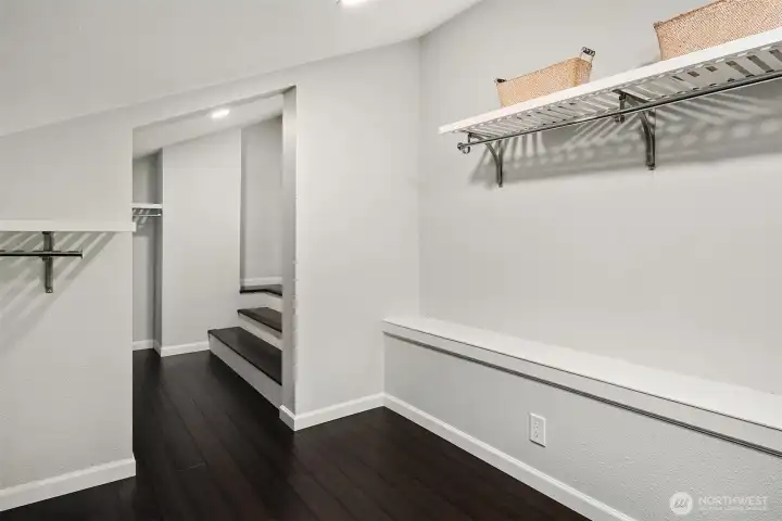 Primary closet
