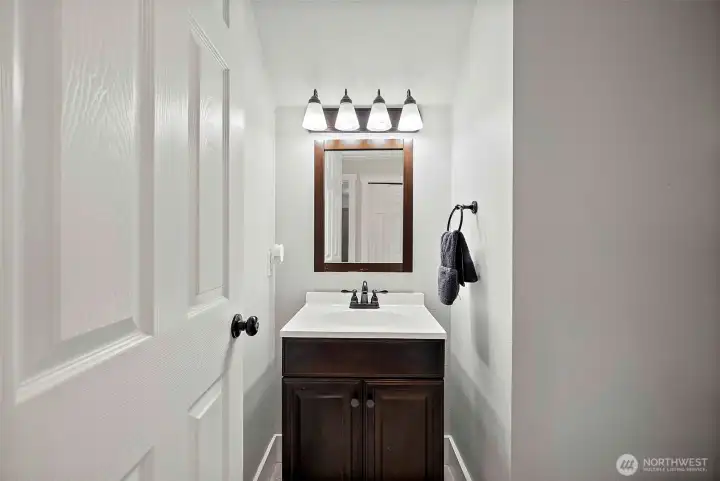 Guest bath conveniently located on main floor.
