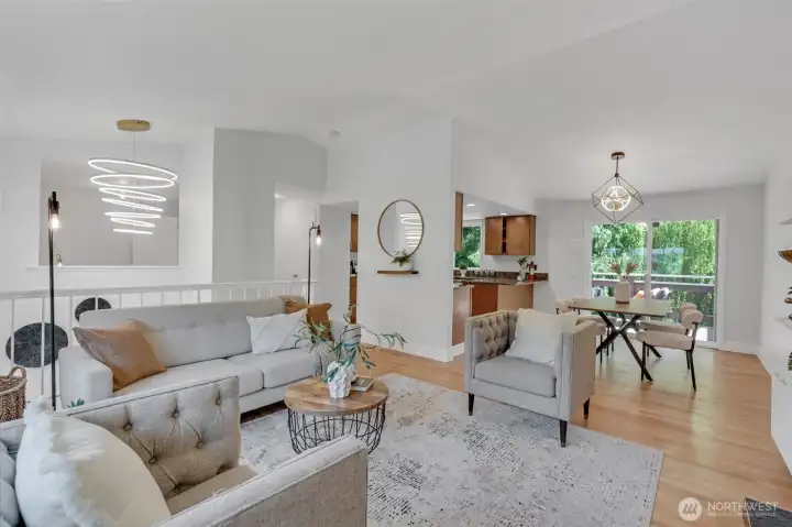 high ceilings allows for lots of light