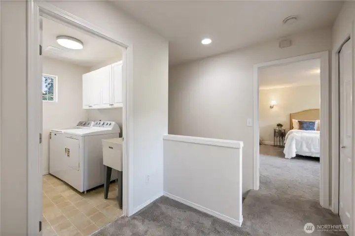 Additional angle showing the natural light and how large the closet opening is.