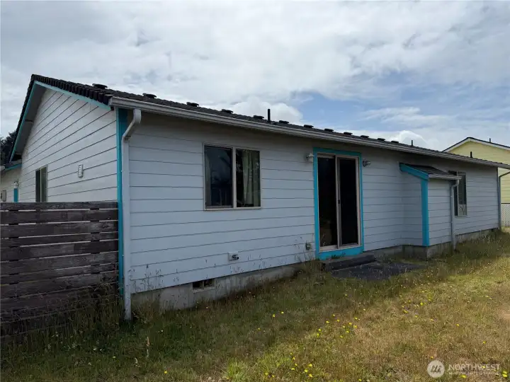 West side of house