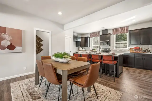 Dining nook Example photos from model home