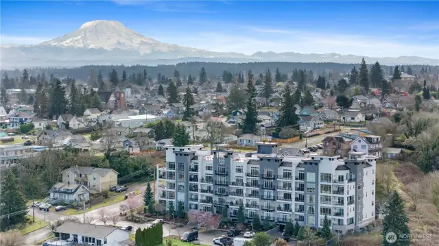 Aerial View – Breathtaking Surroundings and a Mountain That Steals the Show!
