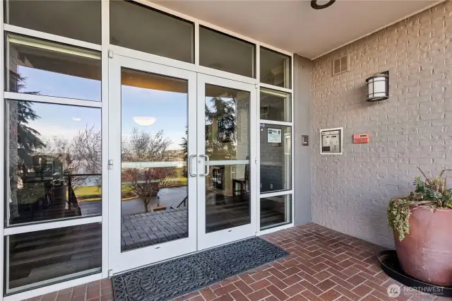 Front Entrance – Secure, but Don’t Worry, We’ll Let You In!