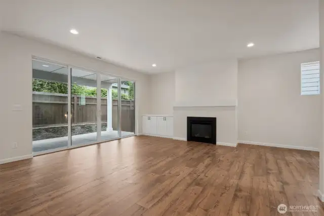 example Great room gas fireplace