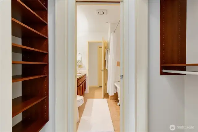Walk-in closet.