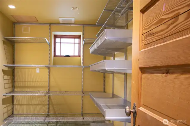 Huge storage room in basement for all your Costco runs!