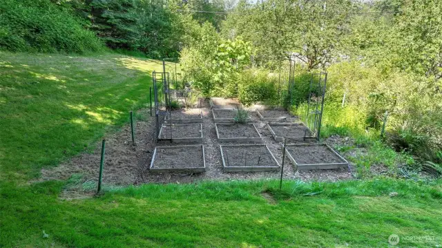Your homestead awaits! This yard includes a dedicated area designed for gardening and growing your own crops - enjoy already having garden beds, mature cherry trees, blueberry & raspberry bushes, grapes, figs, apples, plums and room for so much more!